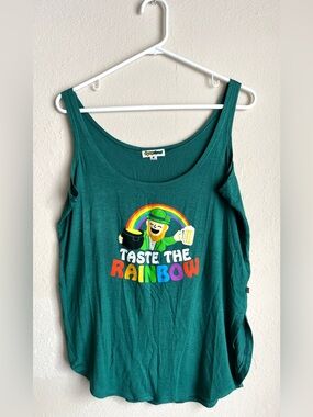 Tipsy Elves Teal "Taste the Rainbow" Graphic Tank